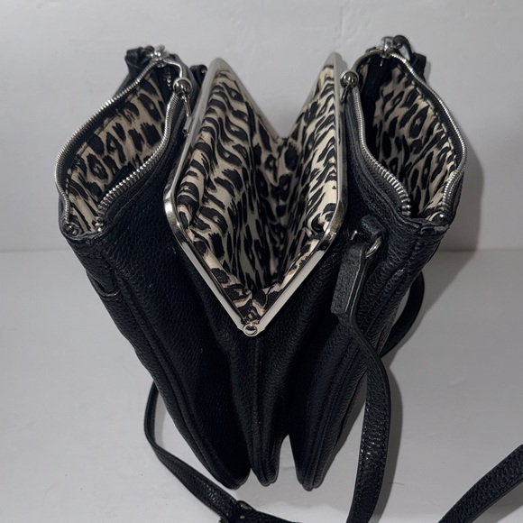 Nine West Black Kisslock Crossbody Bag Shoulder Bag - Picture 10 of 10